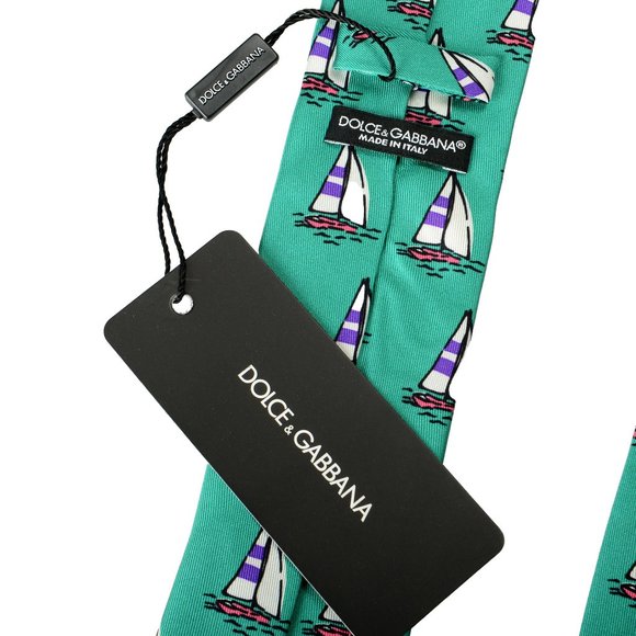Dolce & Gabbana Men Dolce & Gabbana Men\'s Multi-Color Graphic Print 100% Silk Tie